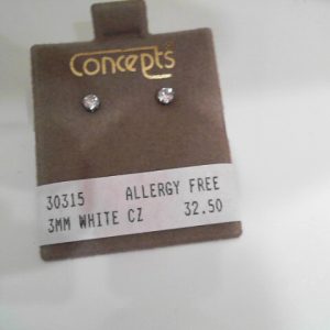 3MM WHITE CZ