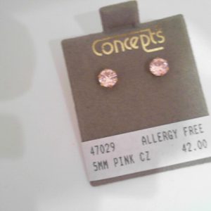 5MM PINK CZ