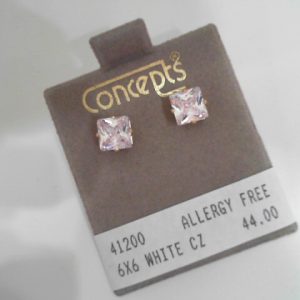 6X6 WHITE CZ