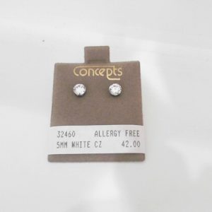 5MM WHITE CZ
