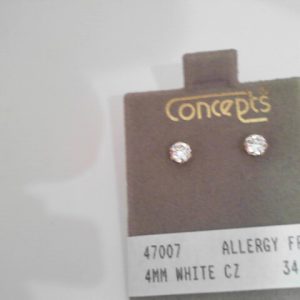 4MM WHITE CZ