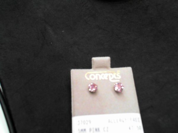 5MM PINK CZALLERGY FREE