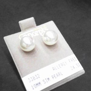 10MM SIM PEARLALLERGY FREE