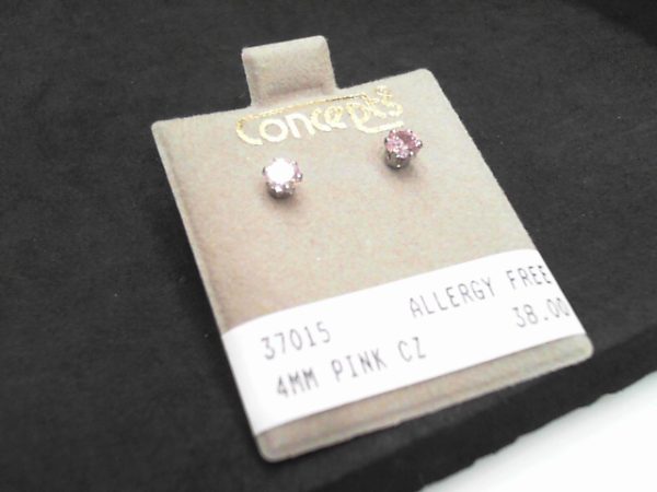 4MM PINK CZALLERGY FREE