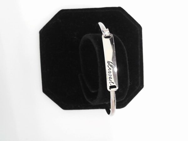 SS PLATE BLESSED BRACELET