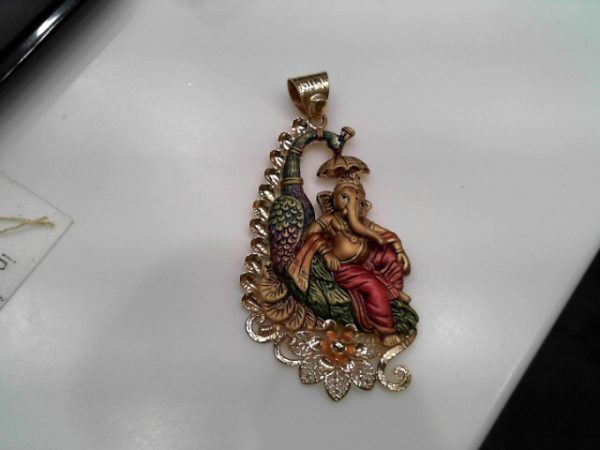 : 22 KARAT GOLD PENDANT: GANESHA